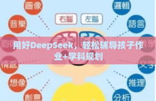 用好DeepSeek，轻松辅导孩子作业+学科规划