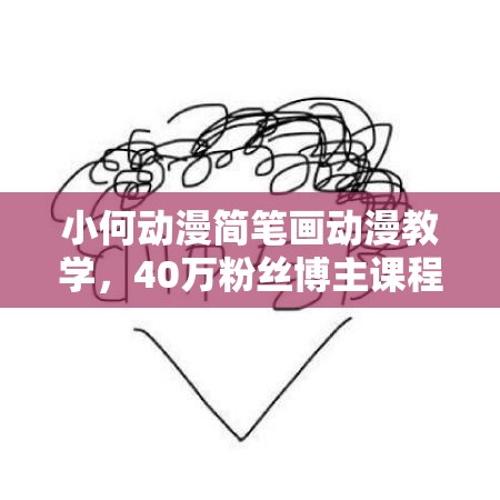 小何动漫简笔画动漫教学，40万粉丝博主课程，可做伙伴计划、分成计划、接广告等